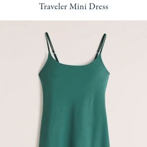 Abercrombie traveler mini dress M tall dark green